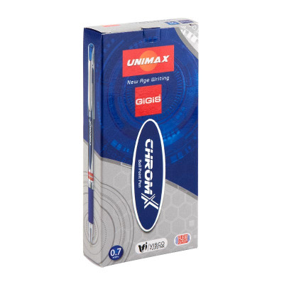 Ручка кулькова Unimax ChromX, синя (UX-119-02)