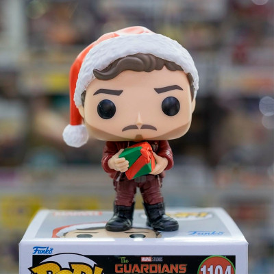 Фігурка для геймерів Funko Pop серії Вартові галактики: Holiday Special – Зоряний лорд (64333)
