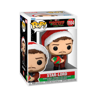 Фігурка для геймерів Funko Pop серії Вартові галактики: Holiday Special – Зоряний лорд (64333)