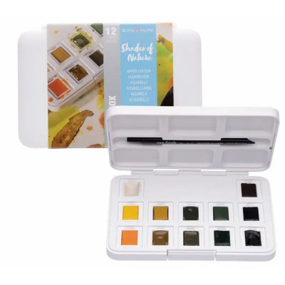 Акварельні фарби Royal Talens Van Gogh Pocket box Muted Colours 12 кольорів з пензликом (8712079422837)