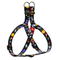 Шлея для собак WAUDOG Nylon з QR паспортом анатомічна &quot;NASA&quot; L (5024)