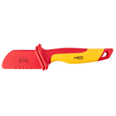 Ніж монтажний Neo Tools діелектричний, 1000V, вигнуте лезо, 180мм (01-553)