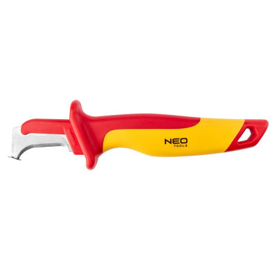 Ніж монтажний Neo Tools діелектричний, 1000V, вигнуте лезо, 180мм (01-553)