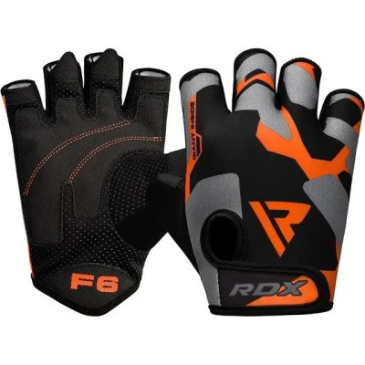 Рукавички для фітнесу RDX F6 Sumblimation Orange S (WGS-F6O-S)