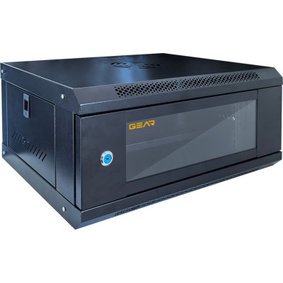 Шафа настінна GEAR 4U 19&#039;&#039; 600x600x240 мм, black (GWMSN-4U-600-600)