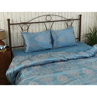 Постільна білизна Руно Сатин Blue полуторний (1.137АЖ_Blue)