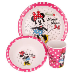 Набір дитячого посуду Stor Disney - Minnie Mouse, Bamboo Premium Set (Stor-01285)