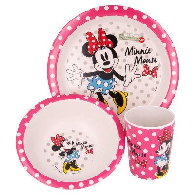 Набір дитячого посуду Stor Disney - Minnie Mouse, Bamboo Premium Set (Stor-01285)