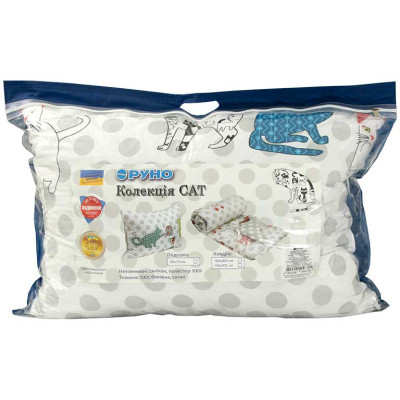 Подушка Руно силіконова &quot;Cat&quot; 50х70 см (310.137Cat)