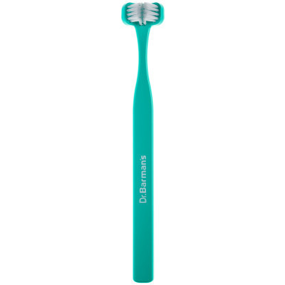 Зубна щітка Dr. Barman&#039;s Superbrush Compact Тристороння М&#039;яка Бірюзова (7032572876328-turquoise)
