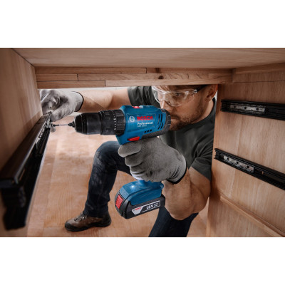 Шуруповерт Bosch GSB 183-LI 18V, 2х2Ah, 21-56Нм, 374-1815 об/хв, кейс, 1.2кг (0.601.9K9.100)