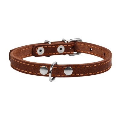 Ошейник для животных Collar одинарный Ш 20 мм Д 32-40 см коричневый (01336)