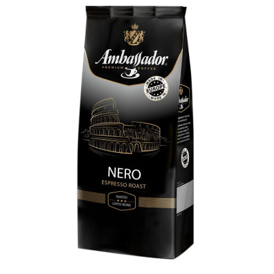 Кава Ambassador в зернах 1000г пакет, &quot;Nero&quot; (am.52309)