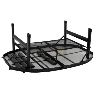 Туристичний стіл Bo-Camp Woodbine Oval 100x70 cm Black/Wood look (1404185)