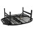 Туристичний стіл Bo-Camp Woodbine Oval 100x70 cm Black/Wood look (1404185)