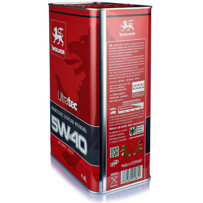 Моторна олива Wolver Ultratec 5W-40 4л (4260360940811)