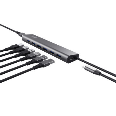 Порт-реплікатор Trust Dalyx 7-in-1 USB-A 3.2 Aluminium Dock (24967_TRUST)