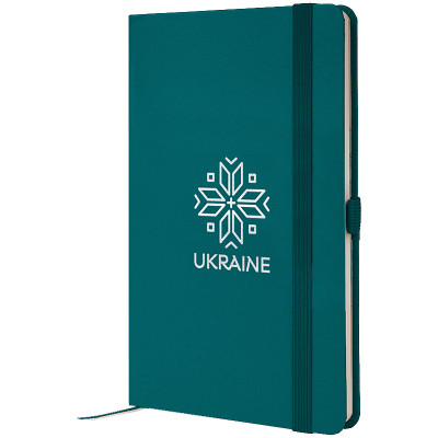 Книга записна Axent Partner Вишиванка 125x195 мм, 96 аркушів, клітинка, малахітова (8201-31-7-A)