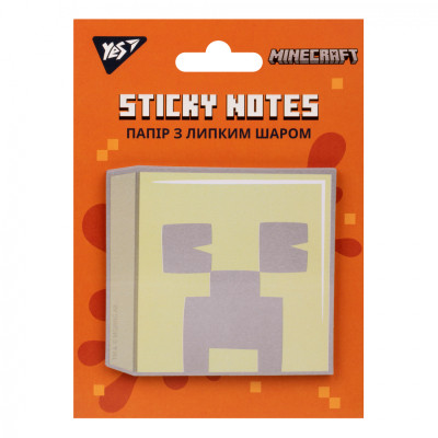 Папір для нотаток Yes з липким шаром фігурна Minecraft 40 аркушів (170322)