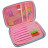 Пенал Cool For School з тисненням 1 відділення Фуксія (QT-3993-Rosered)