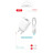 Зарядний пристрій XO 2xUSB 2.4A + cable USB to Micro 5P white (L57-M-WH)
