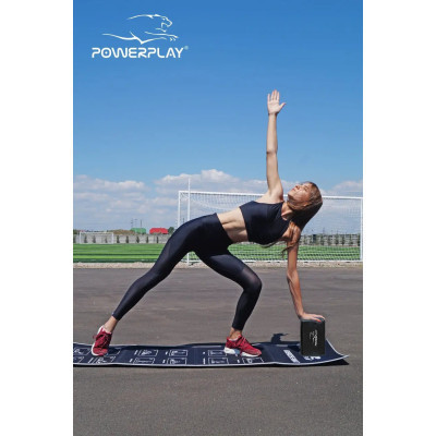 Блок для йоги PowerPlay 4006 Yoga Brick Чорний (PP_4006_Black)