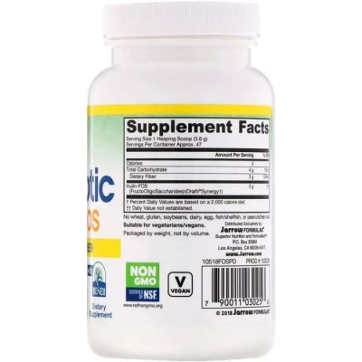 Пробіотики Jarrow Formulas Пребіотик Інулін, Prebiotic Inulin FOS, порошок, 180 гр. (JRW-03025)