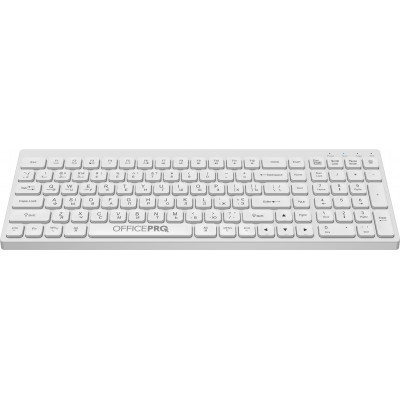 Клавіатура OfficePro SK985W Wireless/Bluetooth White (SK985W)