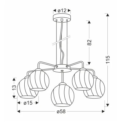 Люстра Candellux LARIX (35-23841)