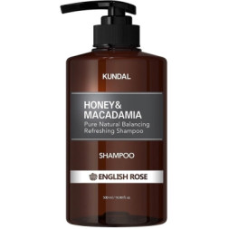 Шампунь Kundal Honey &amp; Macadamia Nature Shampoo English Rose 500 мл (8809568740487)