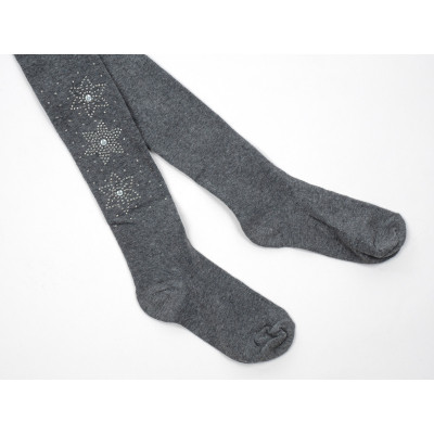Колготки дитячі BNM зі стразами (M0C0302-1090-7G-gray)