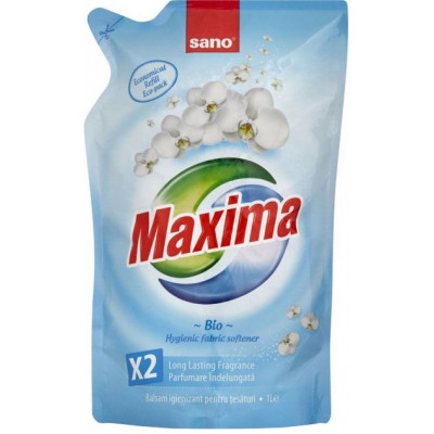 Кондиціонер для білизни Sano Maxima Bio змінна упаковка 1 л (7290010935512)