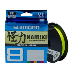 Шнур Shimano Kairiki 8 PE Yellow 150m 0.19mm 12.0kg (59WPLA58R34)