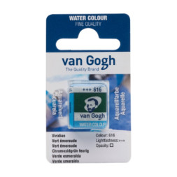 Акварельні фарби Royal Talens Van Gogh (616), Зелений вірідоновий, кювета (8712079048099)