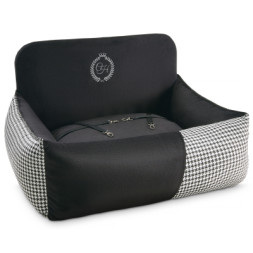 Автомобільне крісло для тварин Chloe's Home Porto black подвійне 68х48 см чорне (CLH1233)