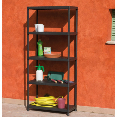 Стелаж Toomax 5 полиць cm. 80x40x180h black (5141)