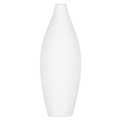 Ваза Ardesto Siena, 7х23см, порцеляна, білий (AR3806W)