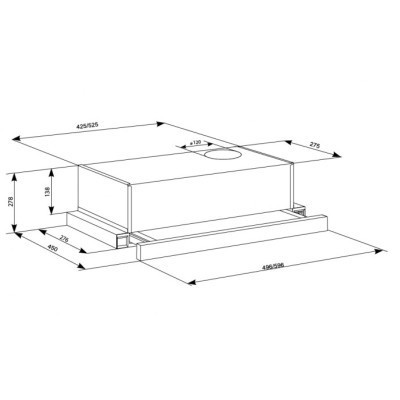 Витяжка кухонна Eleyus BREEZE 470 60 BL