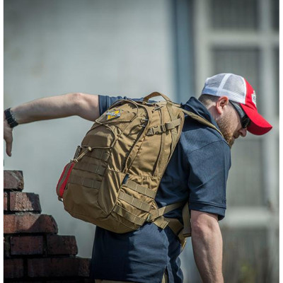 Рюкзак туристичний Helikon-Tex 21л Backpack - Nylon Polyester Blend - Melange Black-Grey (PL-EDC-NP-M1)