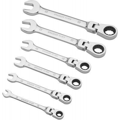 Ключ Stanley комбинированных MaxiDrive Plus, храповой механизмом, 6 шт (4-91-444)