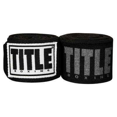 Бинт для спорту Title Boxing Power-Flex Elite 180&quot; 4.5м Black (TPFHW BK)