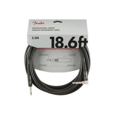 Інструментальний кабель Fender Cable Professional Series 18.6&#039; Angled Black (228434)