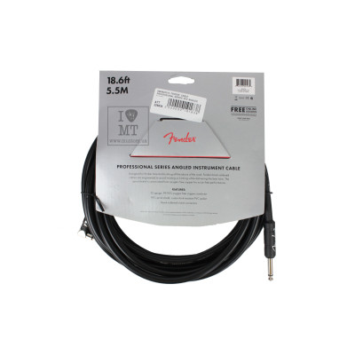 Інструментальний кабель Fender Cable Professional Series 18.6&#039; Angled Black (228434)