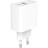 Зарядний пристрій Gembird USB-A + Type-C (PD20W + QC3.0 18W) white (TA-UC-PDQC20-01-W)
