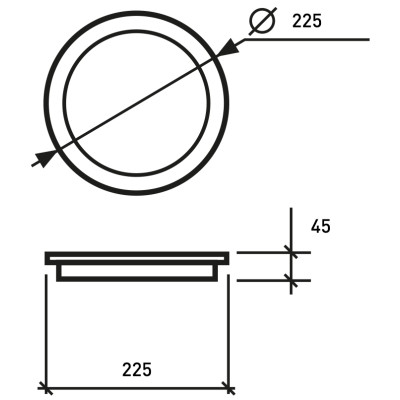Світильник Eurolamp GL 38W 5000K (LED-NLR-38/5)