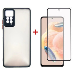 Чохол до мобільного телефона Dengos Kit for Xiaomi Redmi Note 12 Pro 4g case + glass (Black) (DG-KM-29)