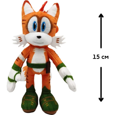 М&#039;яка іграшка Sonic Prime на кліпсі – Тейлз 15 см (SON7004C)