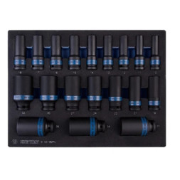 Набір головок KING TONY ударних 1/2&quot;, в ложементі, 19 шт. (9-4419MPV)