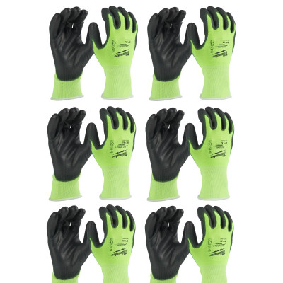 Захисні рукавиці Milwaukee Hi-Vis Cut розмір XXL/11, 12 пар (4932492917)