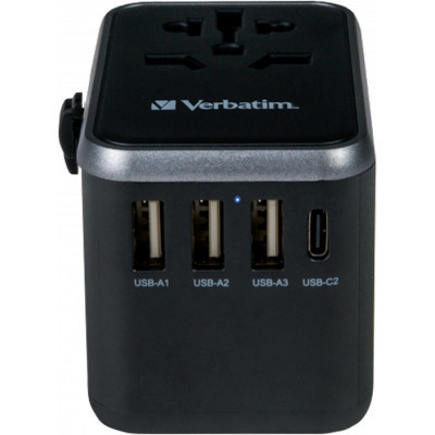 Зарядний пристрій Verbatim UTA-04 PD61W (3xUSB-A/2xUSB-C) (49546)